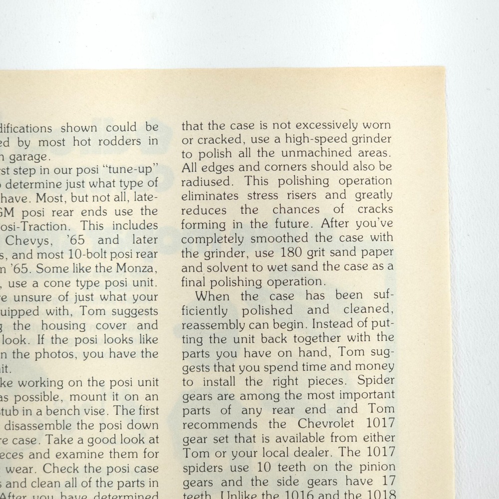GM Eaton Rear Positraction Tune-Up 3 Pg How To Article 1979 Popular Hot Rodding - Picture 4 of 16